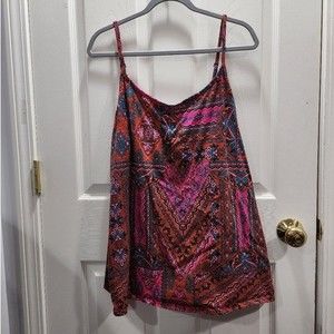 Torrid Foxi Pink, Rust, Blue Cami Tank Size 4-4X